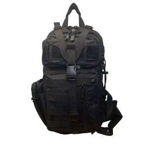 Fieldline Men’s Black With Straps & Multiple Pockets Tactical Military Backpack